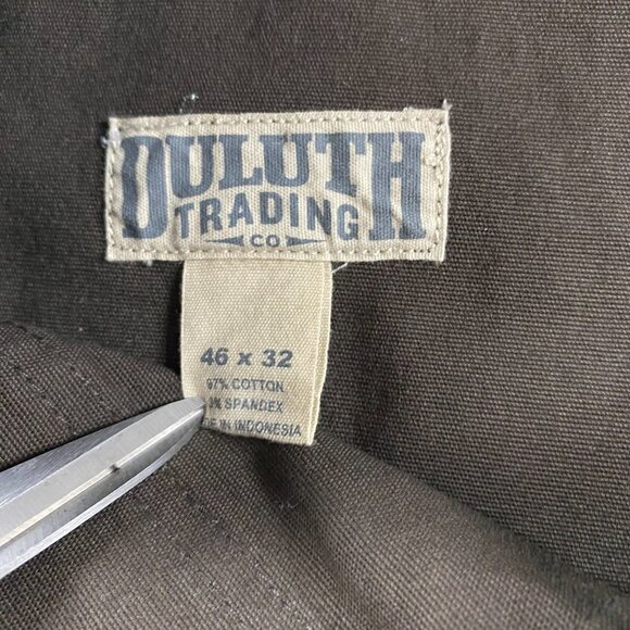 Duluth Trading Co Flex Fire Hose Pants Mens 46 x 32 Actual 44 x 30.5 Brown - Picture 7 of 12